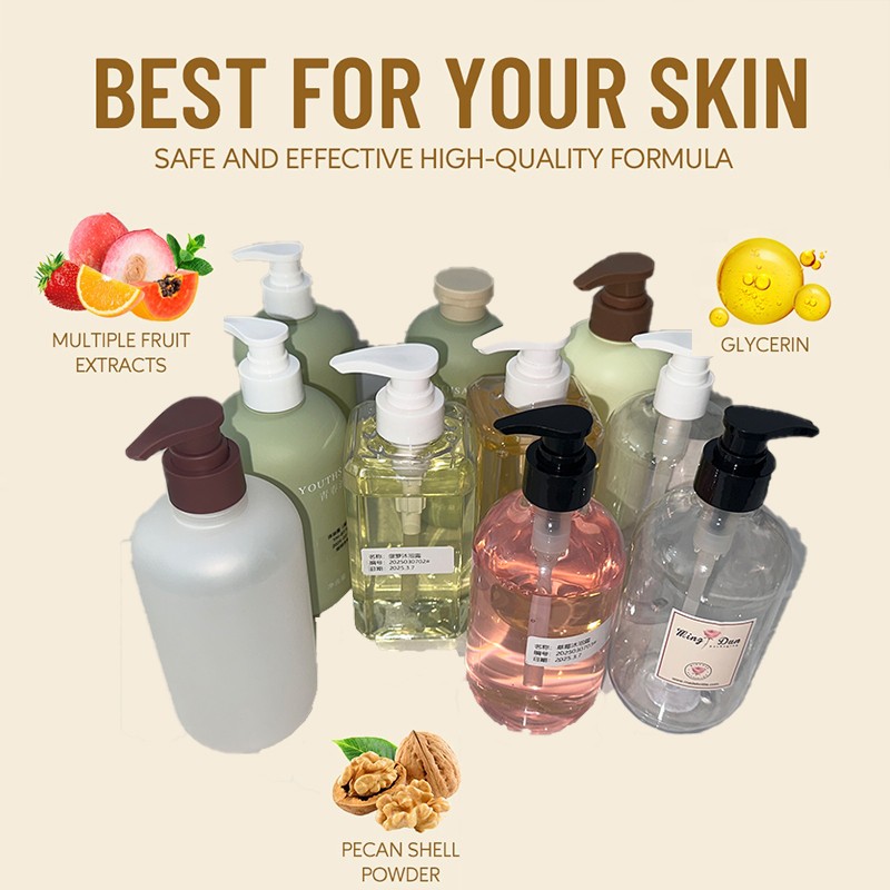 Silky Body Wash Supplier - OEM Moisturizing Aloe Extract Bottle