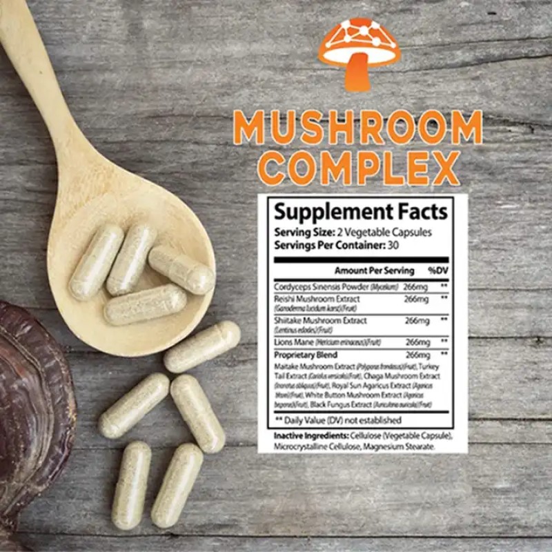 Lion's Mane Capsules Manufacturer - Private Label Cordyceps Mushroom Extract