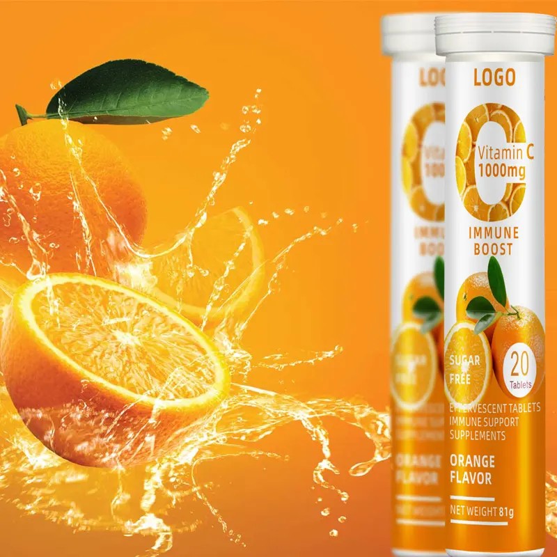 Multivitamin Effervescent Supplier - OEM Orange Flavor Immunity Boost