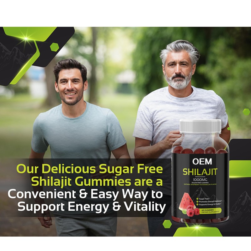 Shilajit Extract Gummies Manufacturer - Natural Raspberry Himalayan Mineral