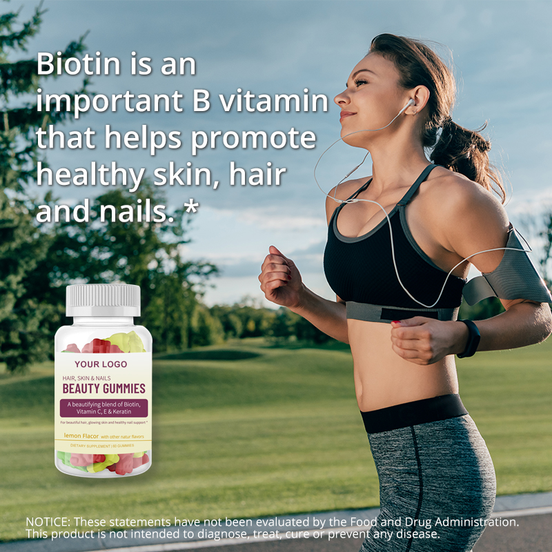 Beauty Gummies Manufacturer - Natural Hair Skin Nail Biotin Formula