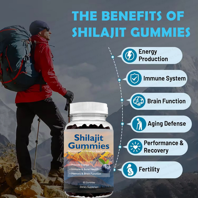 Shilajit Gummies Manufacturer - Popular Herb Candy for Brain Support