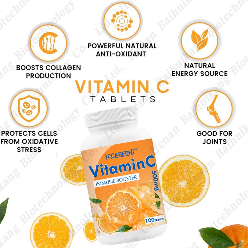 Vitamin C Tablets Manufacturer - OEM Chewable 500mg & 1000mg Ascorbic Acid