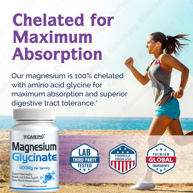 Magnesium Glycinate Capsules Manufacturer - for Sleep, Muscle Recovery & L-Threonate