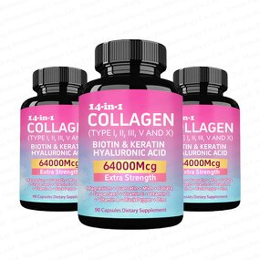 Multi Collagen Capsules Manufacturer - Complex with Hyaluronic Acid & Biotin