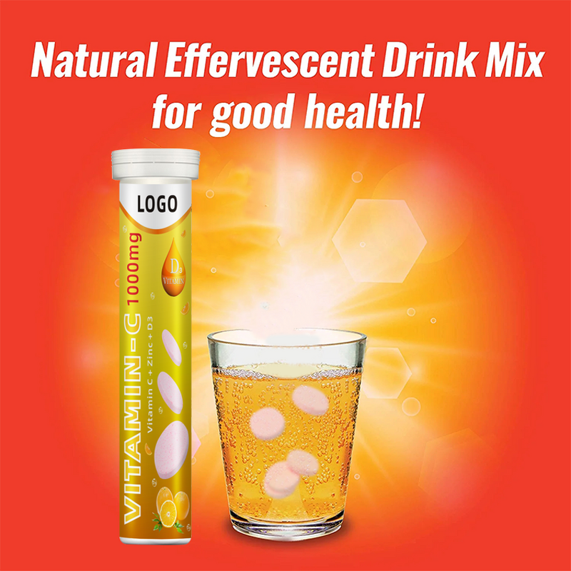 Vitamin C Effervescent Tablets Manufacturer - Factory Direct with Zinc & D3