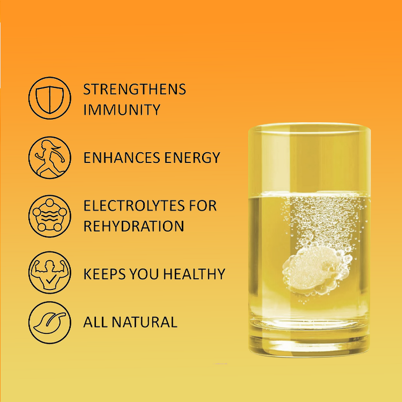 Vitamin C Effervescent Tablet Manufacturer - Private Label 1000mg with Zinc