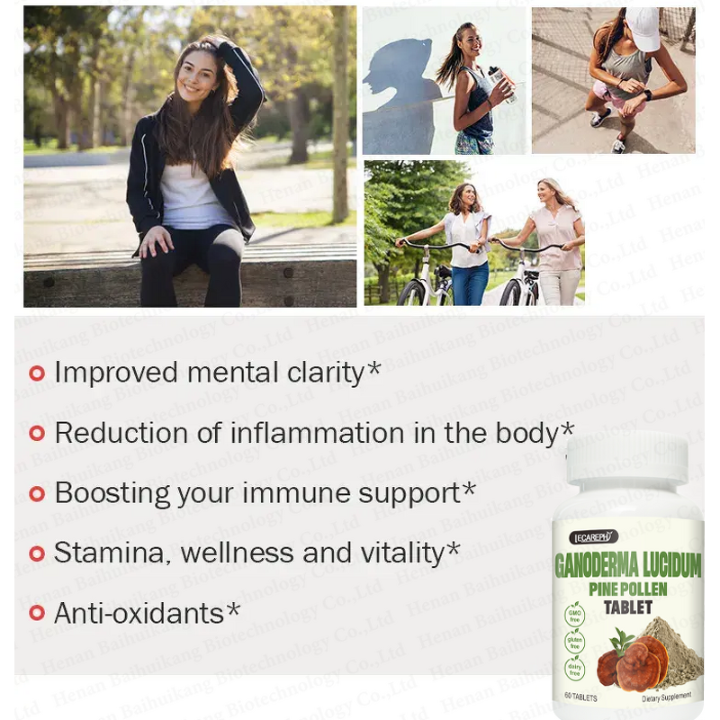 Ganoderma Lucidum Tablets Manufacturer - Private Label Extract with Pine Pollen