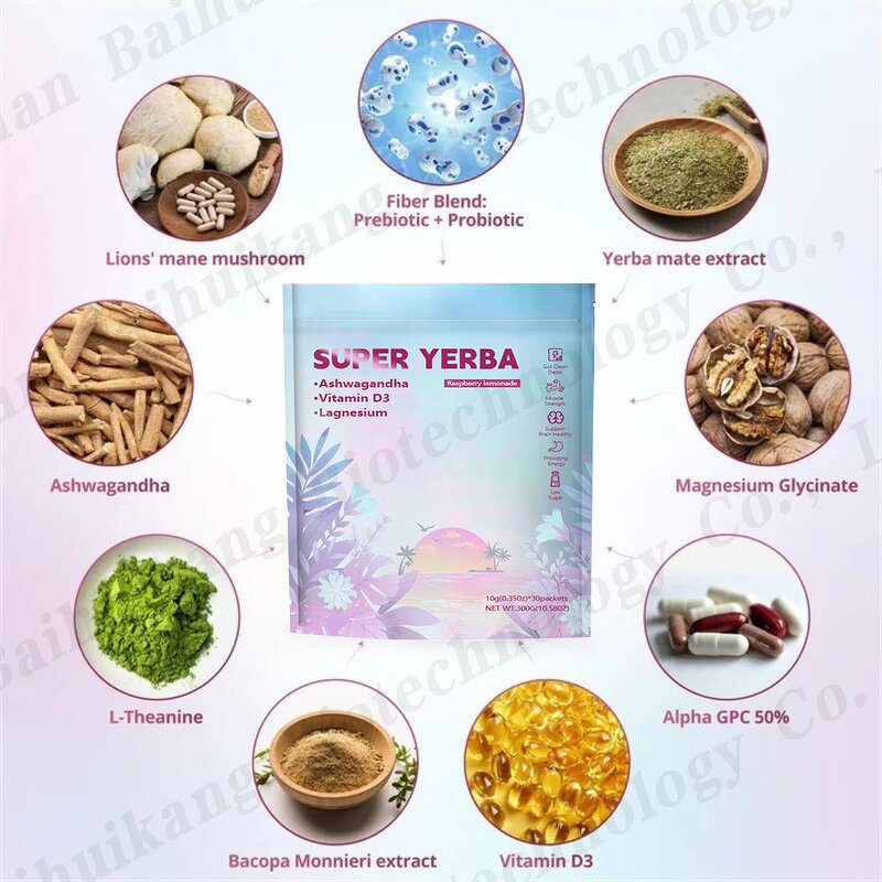 Yerba Mate Tea Powder Manufacturer - Wholesale 3-in-1 Instant for Focus & Gut