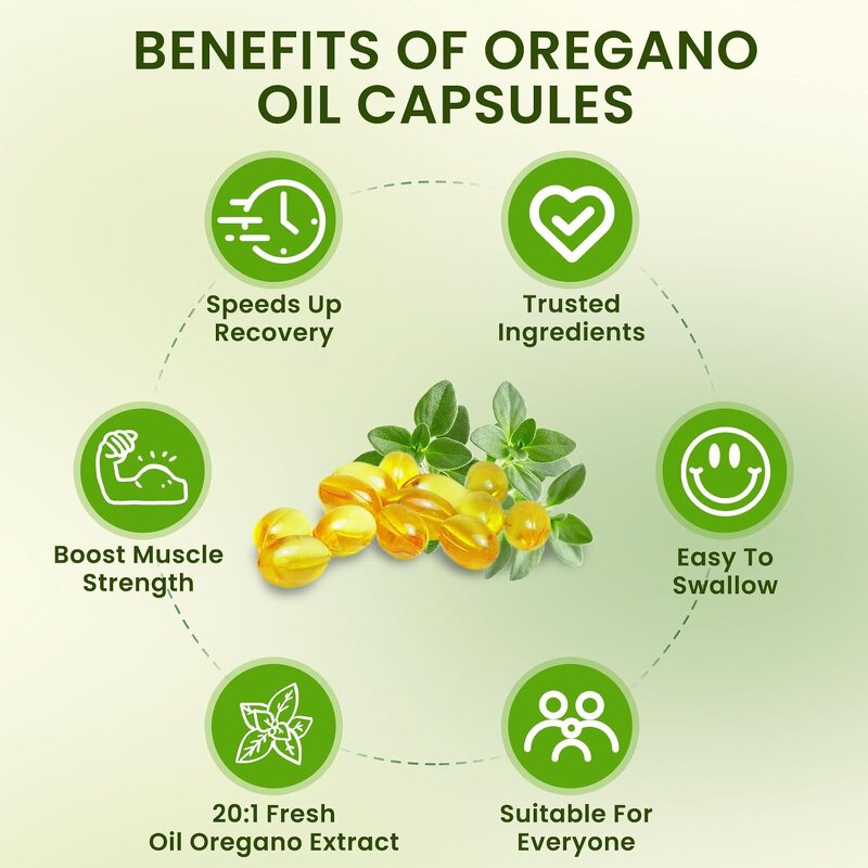 Oregano Oil Softgel Capsules Manufacturer - Dietary Fiber with Black Seed Oil