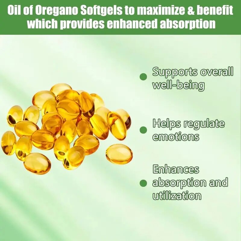 Oregano Oil Softgel Manufacturer - 4X Strength with Carvacrol & Thymoquinone