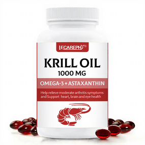 Krill Oil Softgel Manufacturer - Antarctic 1000mg with Omega-3s & Astaxanthin