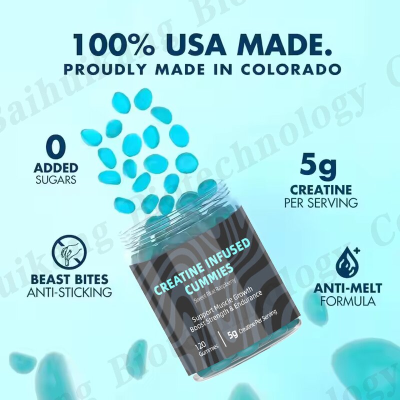 Creatine Gummies Manufacturer - Pre Workout Monohydrate for Quick Energy