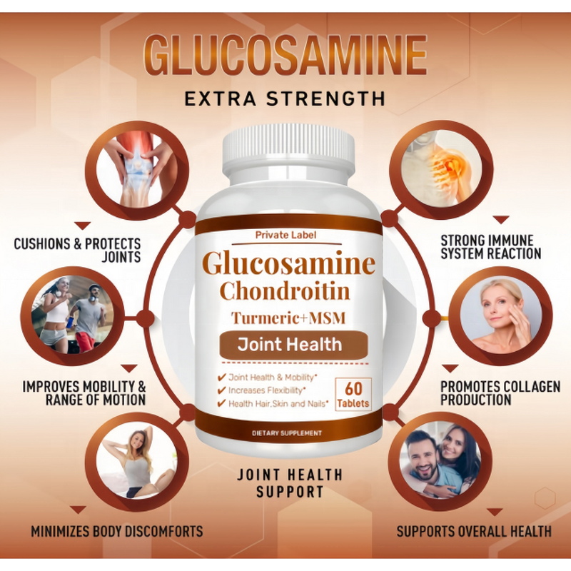 Glucosamine Tablet Manufacturer - Dietary Supplement 1500mg with Chondroitin MSM