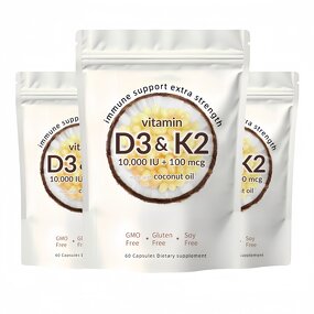 Vitamin D3 K2 Softgel Manufacturer - 10000 IU for Immune & Bone Health