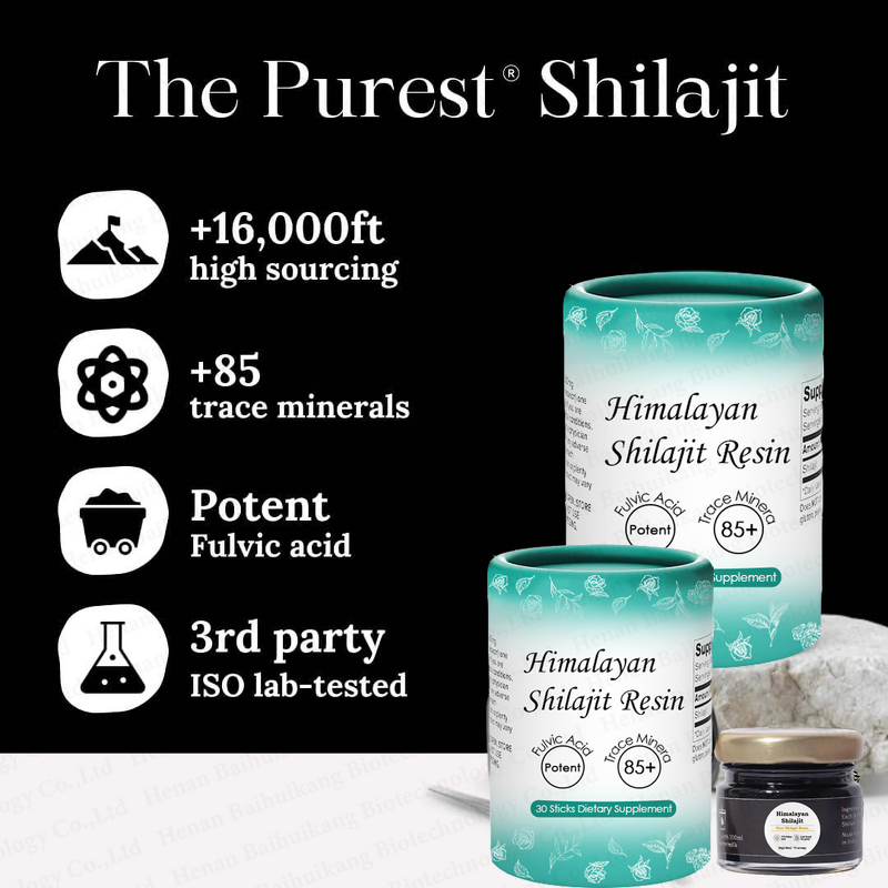 Shilajit Resin Manufacturer - OEM 100% Pure Organic Himalayan for Energy & Immune