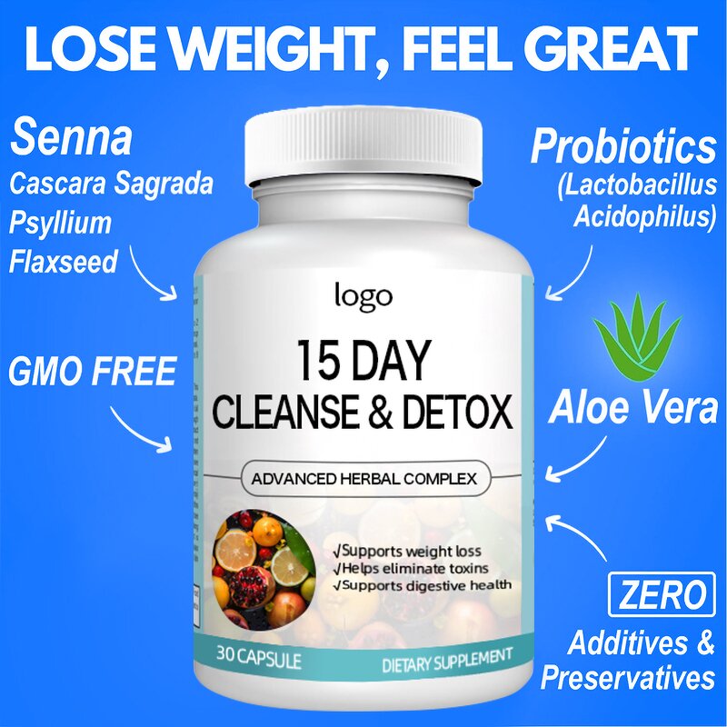 Herbal Detox Capsule Manufacturer - Dietary Supplement 15 Day Colon Cleanse