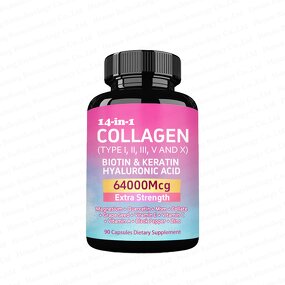 Multi Collagen Capsules Manufacturer - with Biotin Peptides Types I, II, III, V, X