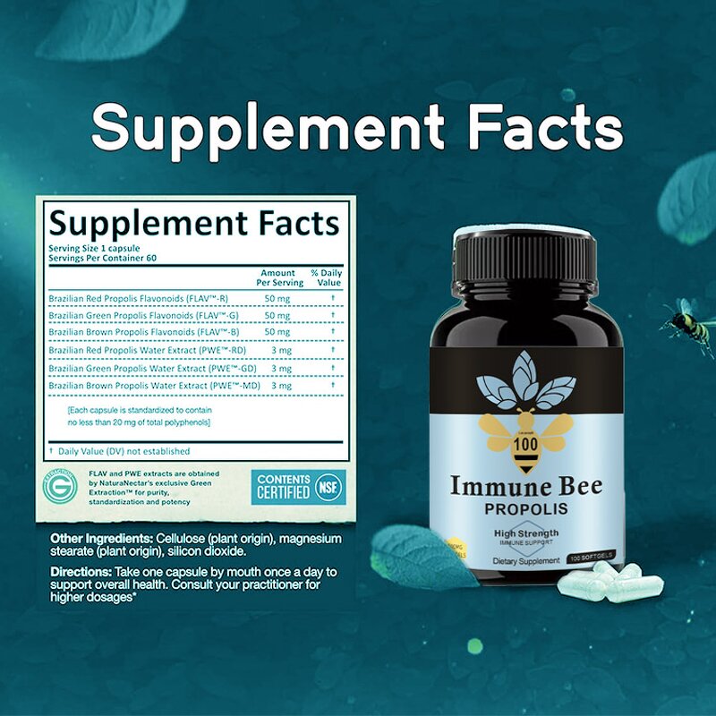 Bee Propolis Softgel Capsule Manufacturer - Most Popular Food Supplement