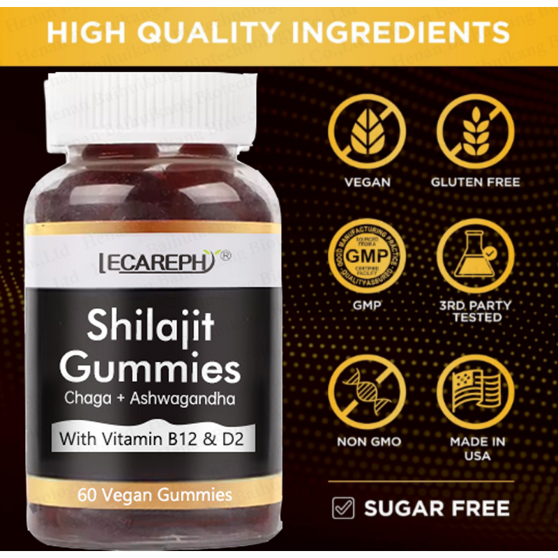 Shilajit Gummies Manufacturer - Hot Sale Organic with High Trace Minerals