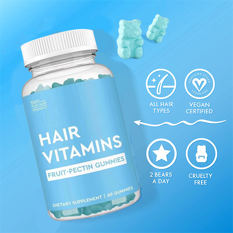 Hair Growth Gummies Manufacturer - Private Label Blue Bear Adult Multivitamin
