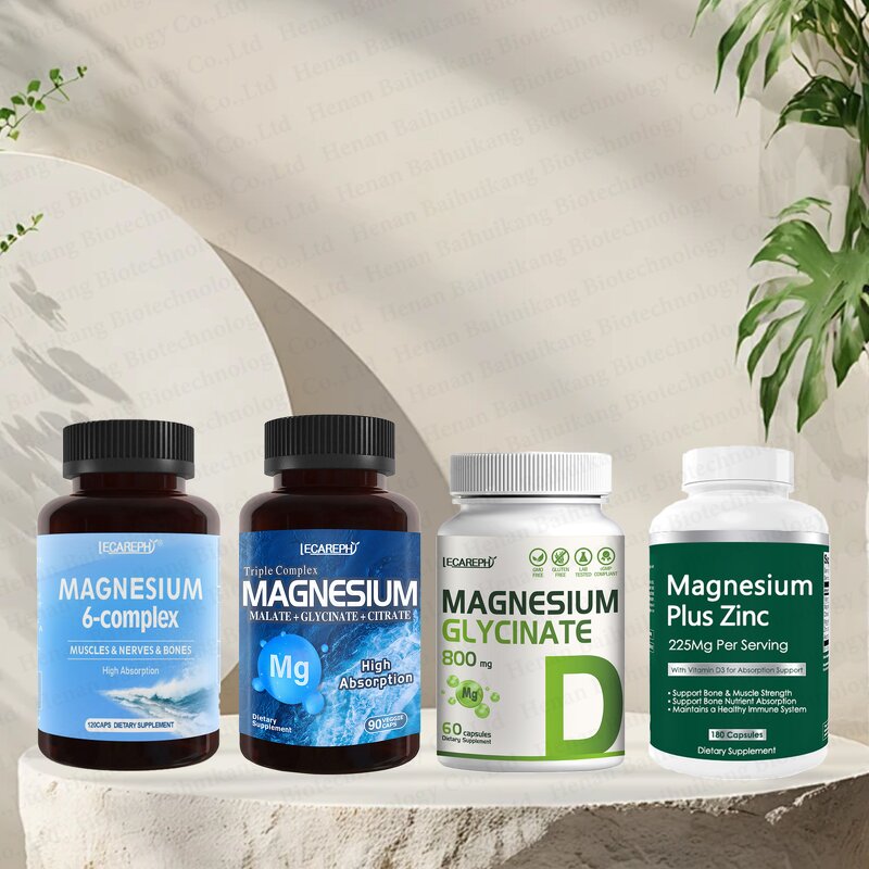 Magnesium Glycinate Capsules Manufacturer - Triple 3-in-1 Complex with Bisglycinate