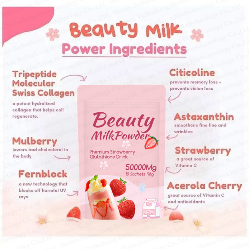Beauty Milk Collagen Drink Manufacturer - Premium Japanese Matcha Strawberry Powder