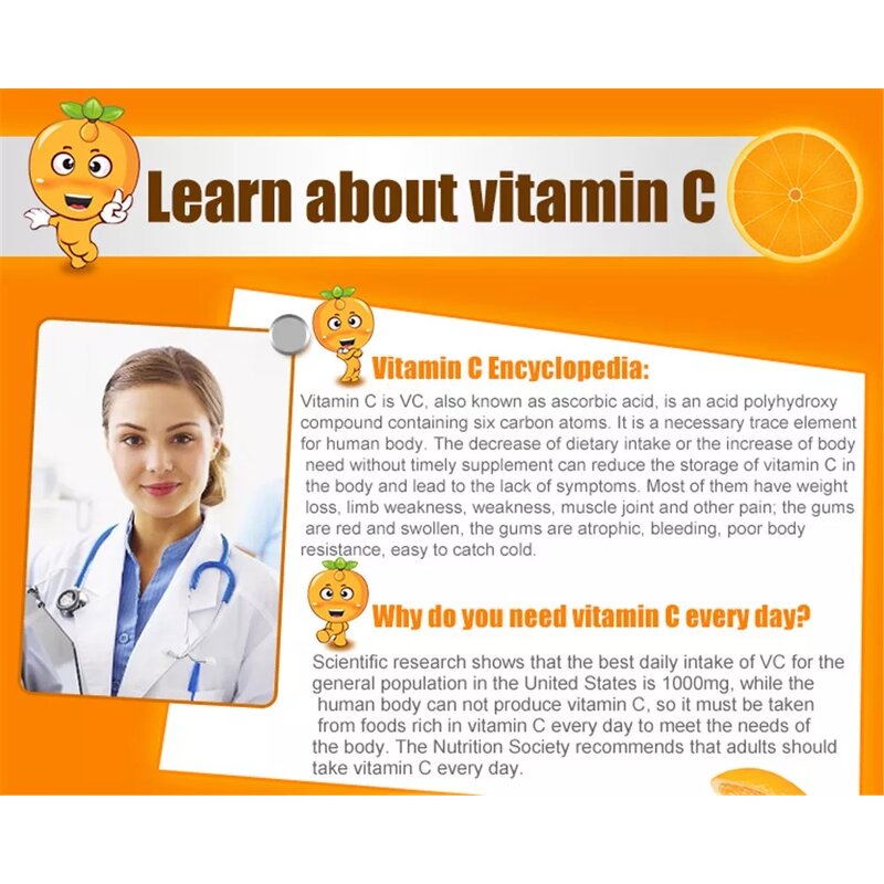 Vitamin C Effervescent Tablet Manufacturer - Private Label 1000mg with Zinc