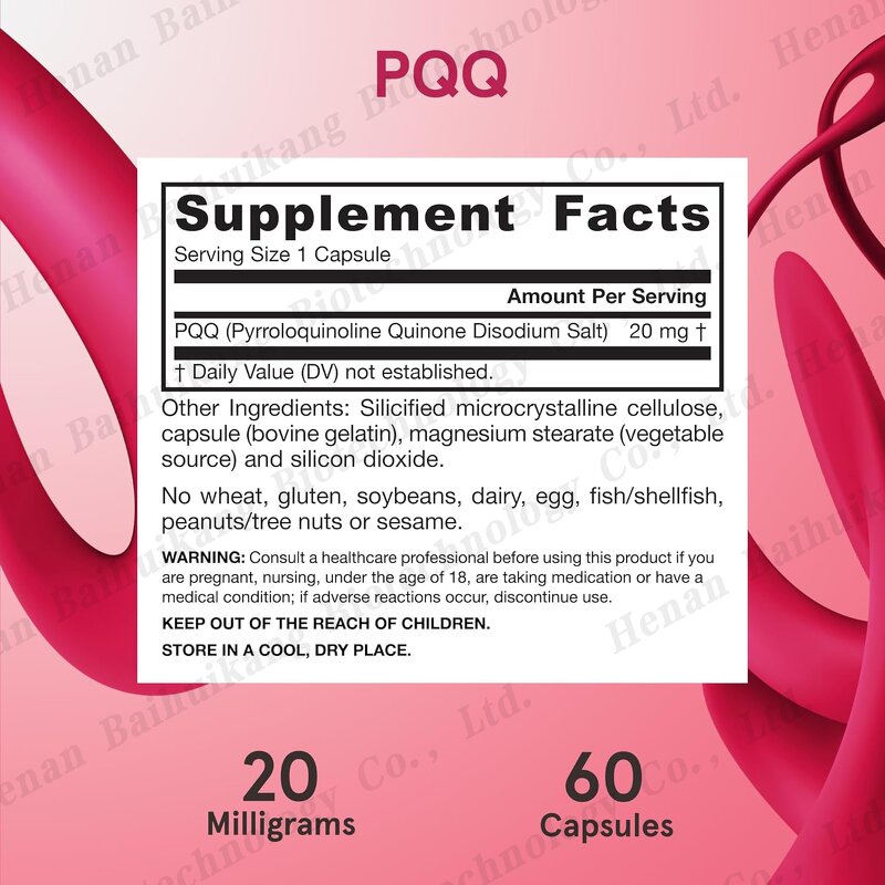 PQQ Capsules Manufacturer - Private Label Supplement for Heart & Brain Health