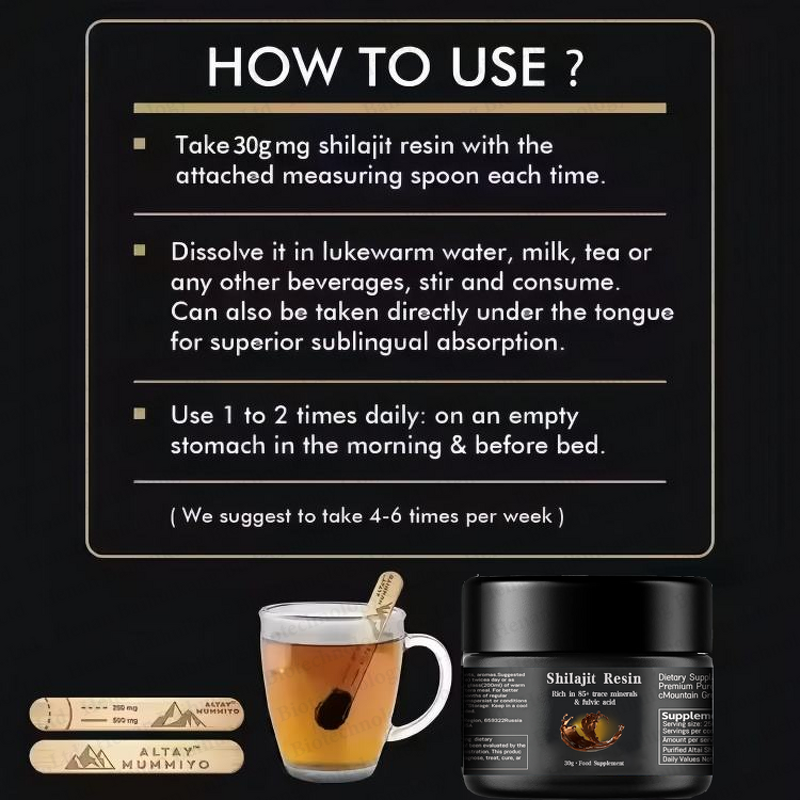 Shilajit Resin Manufacturer - Private Label OEM/ODM Natures Balance Supplement