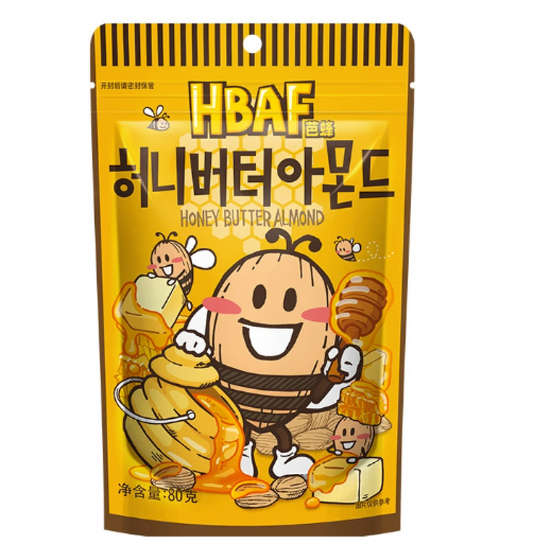 Nuts - Manufacturer - Korean Tom Farm Honey Butter Wasabi Almonds Snacks Wholesale