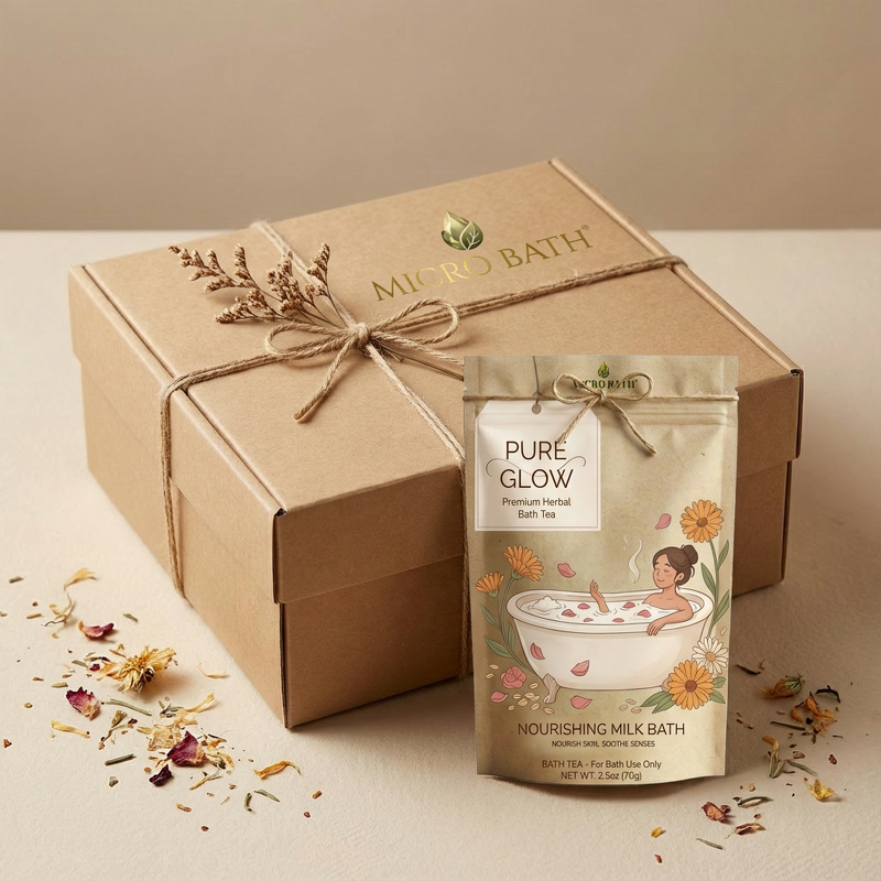 Bath Tea Set - Manufacturer - 5-Piece Natural Handmade Botanical Private Label OEM Gift