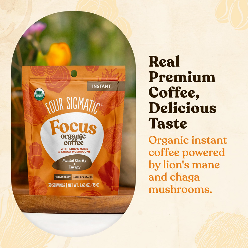 Mushroom Coffee - Manufacturer - Four Sigmatic Lions Mane Chaga Rhodiola Energy Focus