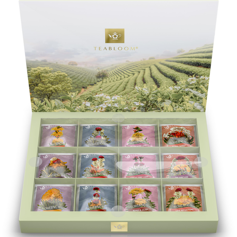 Flowering Tea - Manufacturer - OEM Fancy Freeze-Dried 12-Piece Gourmet Gift Box 0.2kg