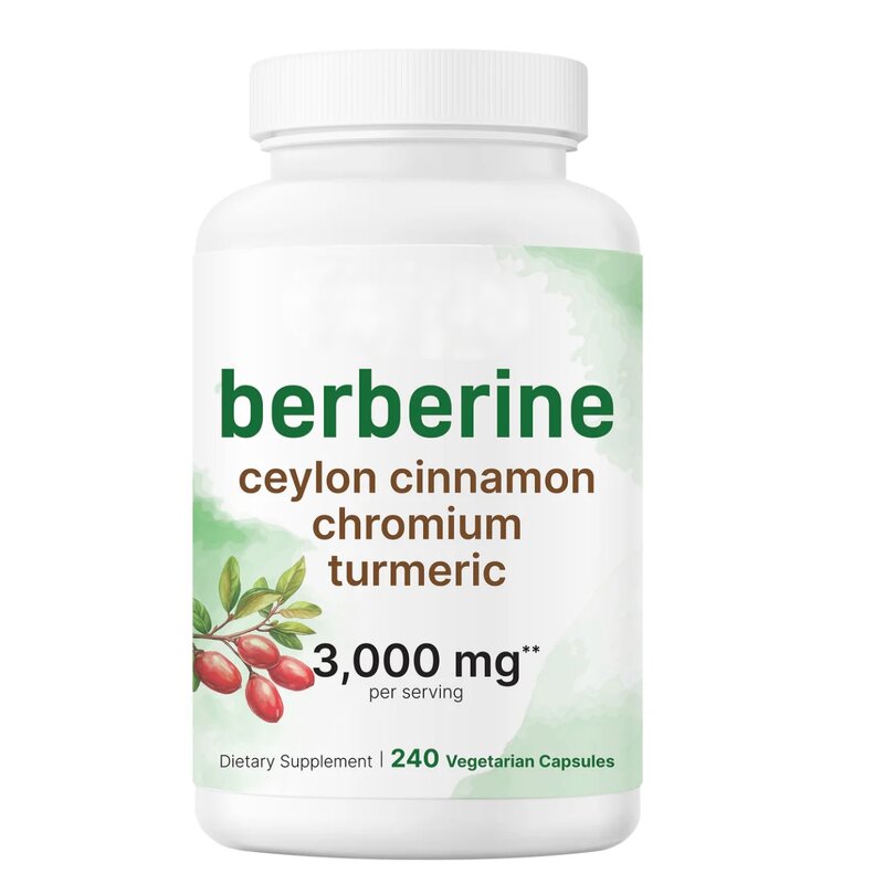 Berberine Capsules - Manufacturer - 3000mg Ceylon Cinnamon Chromium Turmeric GMP Certified