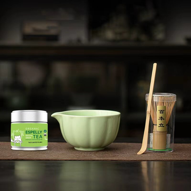 Matcha Gift Set - Manufacturer - 50g Organic Ceremonial 5-Piece Ceramic Set Thanksgiving