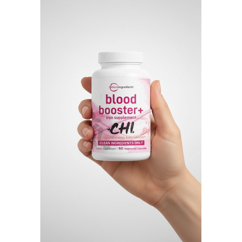 Blood Booster - Manufacturer - Micro Supplement 14-in-1 Iron Vitamin C 60 Caps Cold Pressed