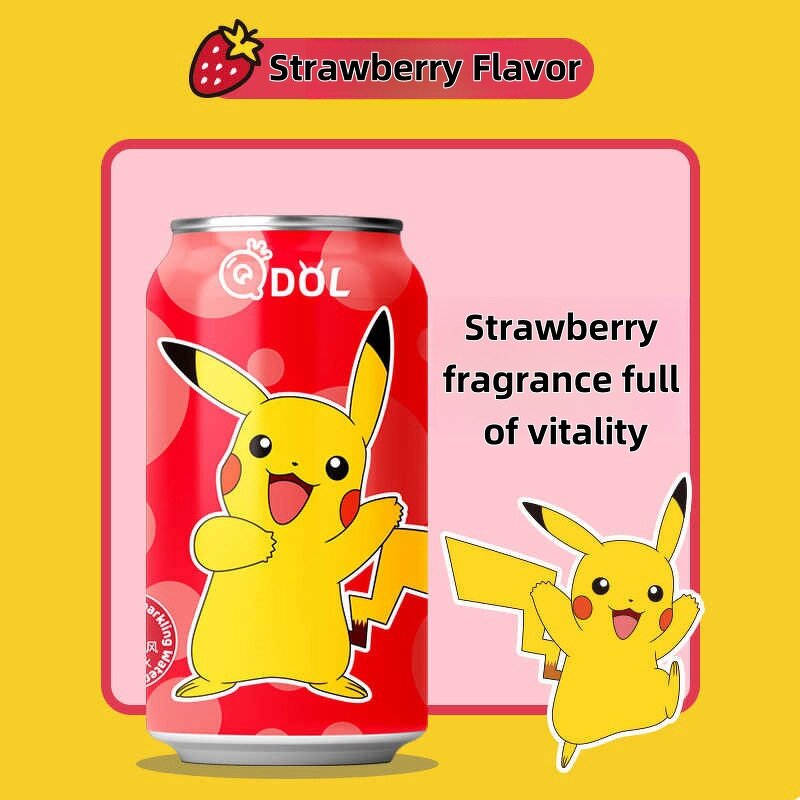 Sparkling Water - Manufacturer - QD0L Pokémon Co-branded Cartoon 330ml Carbonated Beverage
