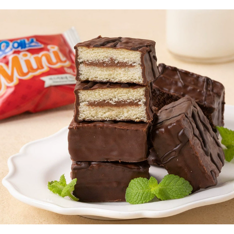 Cake Pie - Manufacturer - Korean Haitai Mini Chocolate Flavored Individually Wrapped