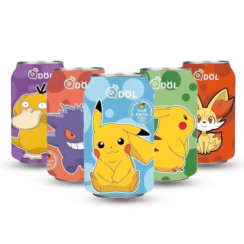 Sparkling Water - Manufacturer - QD0L Pokémon Co-branded Cartoon 330ml Carbonated Beverage