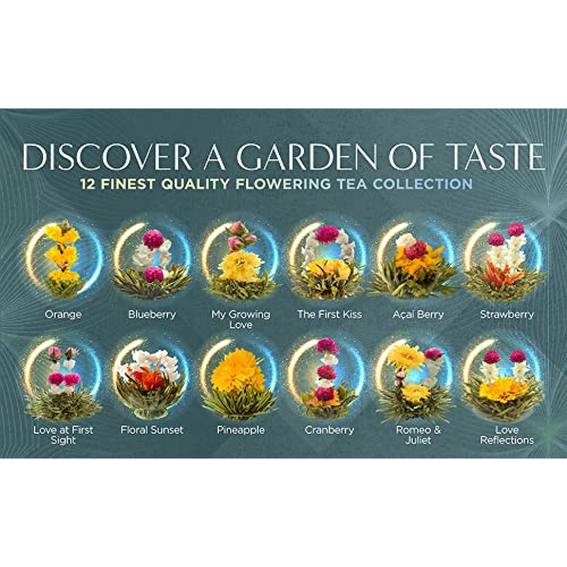 Flowering Tea - Manufacturer - OEM Fancy Freeze-Dried 12-Piece Gourmet Gift Box 0.2kg