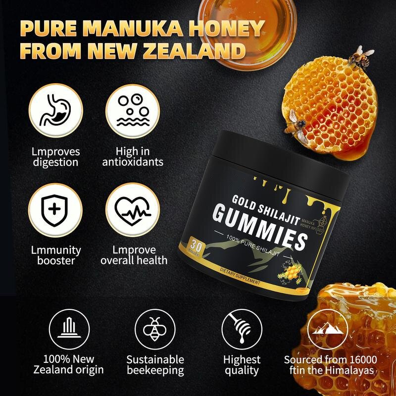 Shilajit Gummies - Manufacturer - Cross-Border Vitamin Dietary Supplement Adult Gummy Candy