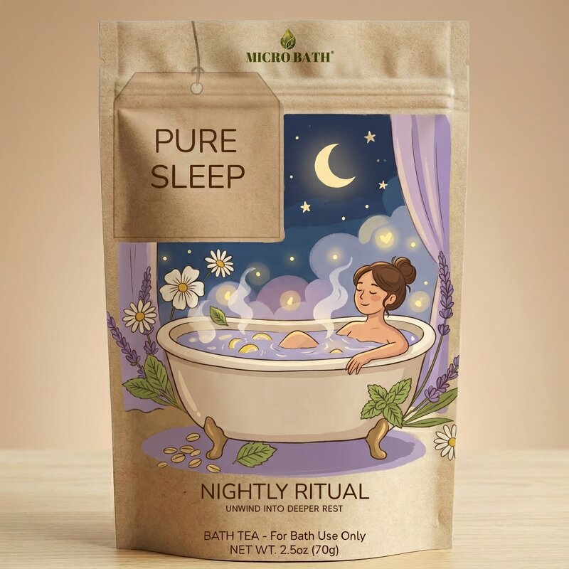 Bath Tea Bag - Manufacturer - 100% Natural Chamomile Oat Lemon Peel Essential Oils Custom