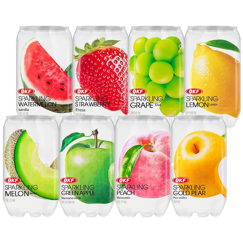 Sparkling Water - Manufacturer - 330ml Watermelon Peach Fruity Soda New Arrival