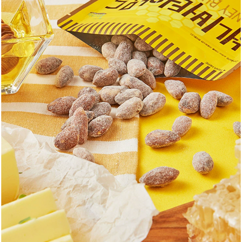 Nuts - Manufacturer - Korean Tom Farm Honey Butter Wasabi Almonds Snacks Wholesale