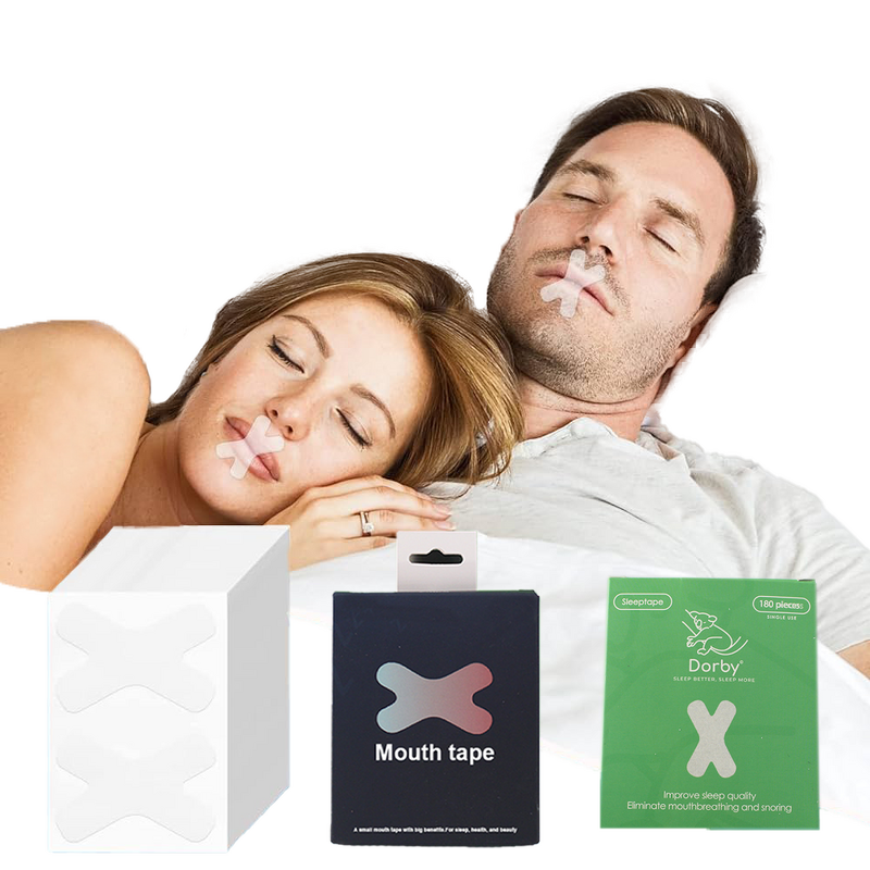 Mouth Tape Manufacturer - Gentle Remover Custom X-Shape with Mint Scent