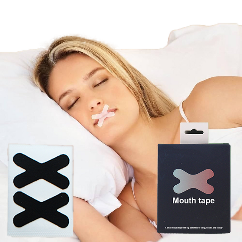 Sleep Mouth Tape Manufacturer - Custom Packaging X-Shaped Micropore to Stop Snoring