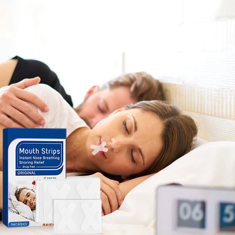 Sleep Mouth Tape Manufacturer - Custom Packaging X-Shaped Micropore to Stop Snoring