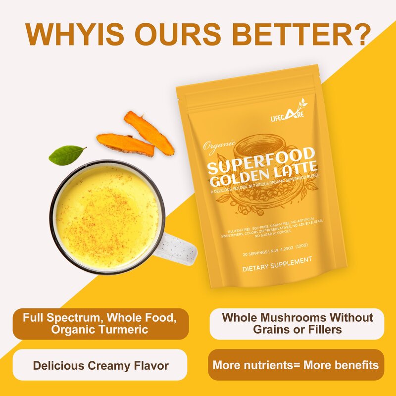 Turmeric Chai Latte - Manufacturer - OEM Organic Instant Golden Tea Immune Support Bag