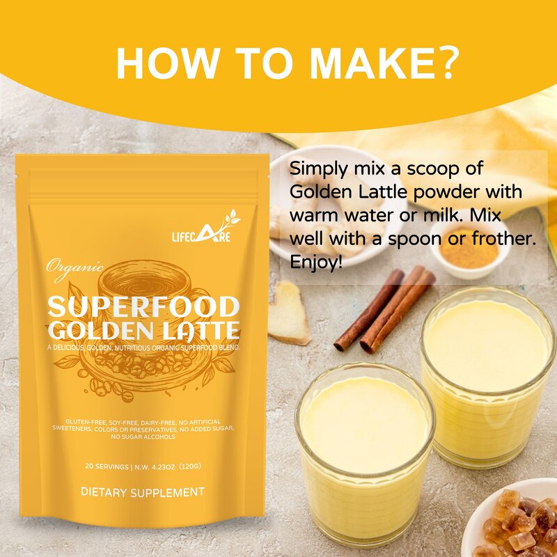 Turmeric Chai Latte - Manufacturer - OEM Organic Instant Golden Tea Immune Support Bag